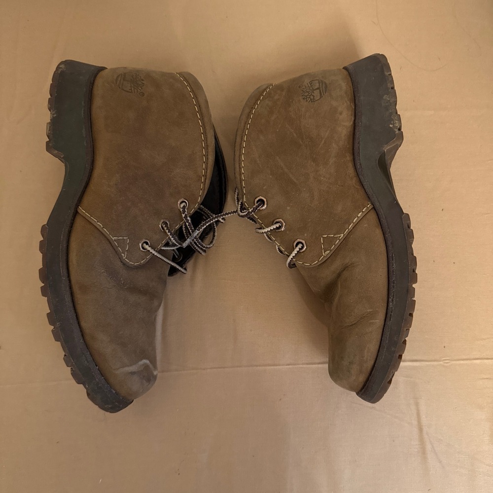 Timberland Derby Mid Boots Women's Size 7W Brown Ankle Lace Up Casual‎ Shoes - Picture 4 of 7